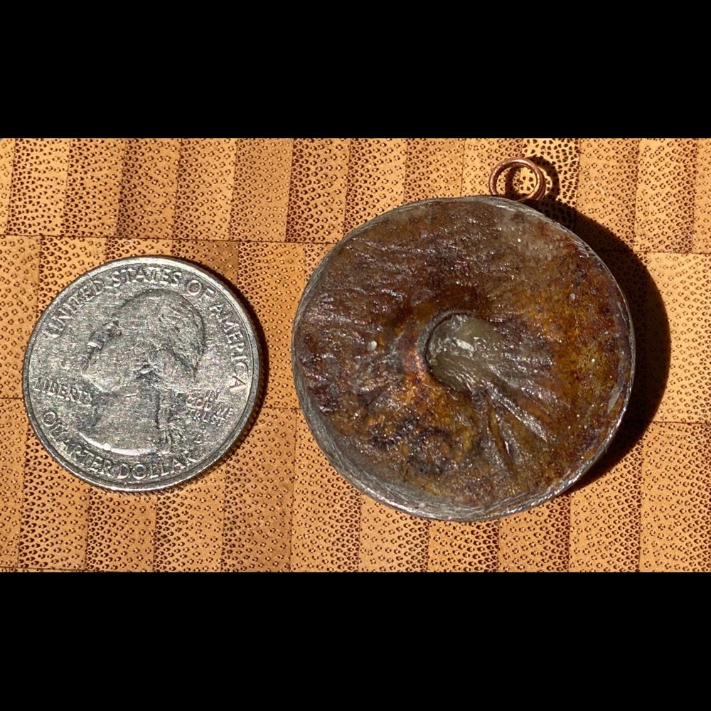 Mixed Material Pendant Custom Made Unique Piece - image 6